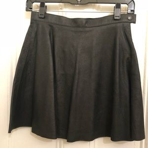 American Apparel Leather Mini Skirt